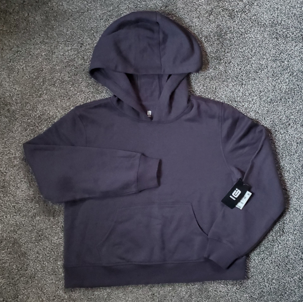 Ideology Black Hoodie Pull Over Sweatshirt for Macys NWT size medium